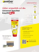 Titelbild der Step-by-Step Anleitung zum Löcher verspachteln mit dem Universal Spachtel Easyfill "to go"